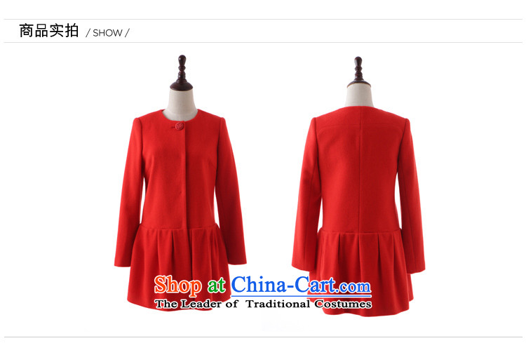 Mirror FUN for winter 2015 NEW  A swing round-neck collar coats M44941 Tomato Red L picture, prices, brand platters! The elections are supplied in the national character of distribution, so action, buy now enjoy more preferential! As soon as possible.