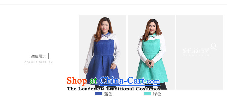 The former Yugoslavia Li Sau 2014 autumn and winter new large stylish girl false two bubble cuff Peter Pan collar butterfly graphics thin A swing dresses Q6303 BLUE XL Photo, prices, brand platters! The elections are supplied in the national character of distribution, so action, buy now enjoy more preferential! As soon as possible.