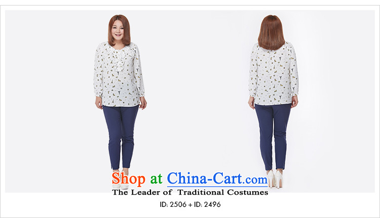 New Load autumn msshe2015 larger female stamp billowy flounces chiffon Netherlands shirt long-sleeved shirt 2506 STAMP 6XL on white picture, prices, brand platters! The elections are supplied in the national character of distribution, so action, buy now enjoy more preferential! As soon as possible.