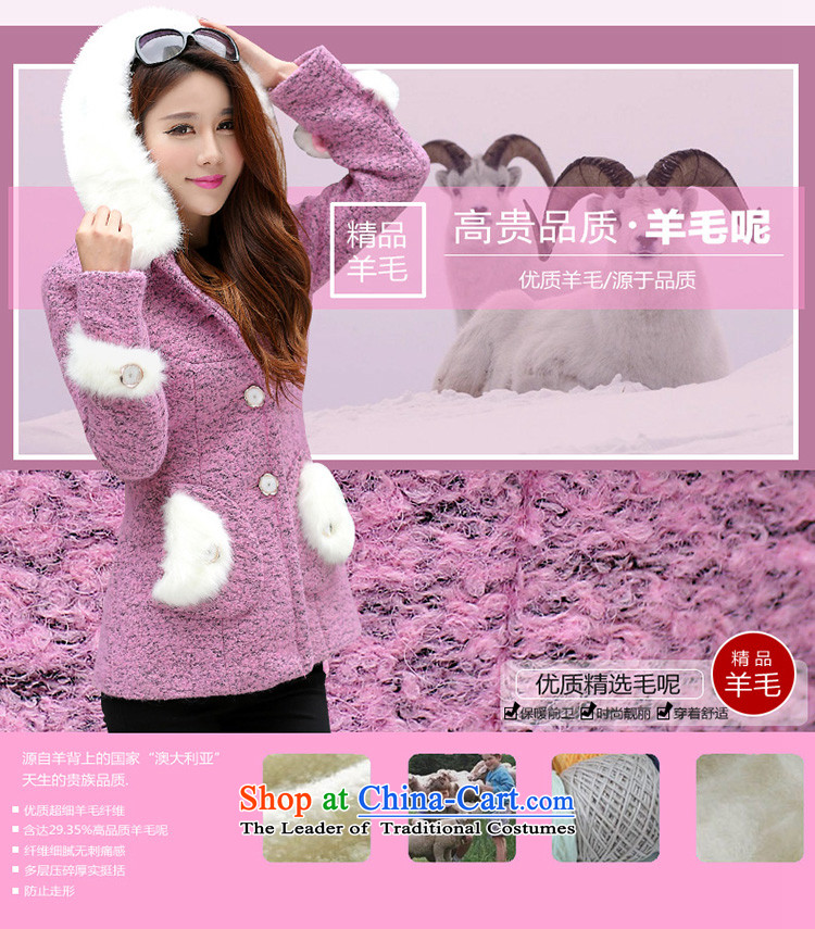  The new winter aimoonsa cap wool a wool coat Korean citizenry gross? jacket Sau San Women's gross for? coats sweet light gray M recommended maximum number of pictures, prices, brand platters! The elections are supplied in the national character of distribution, so action, buy now enjoy more preferential! As soon as possible.