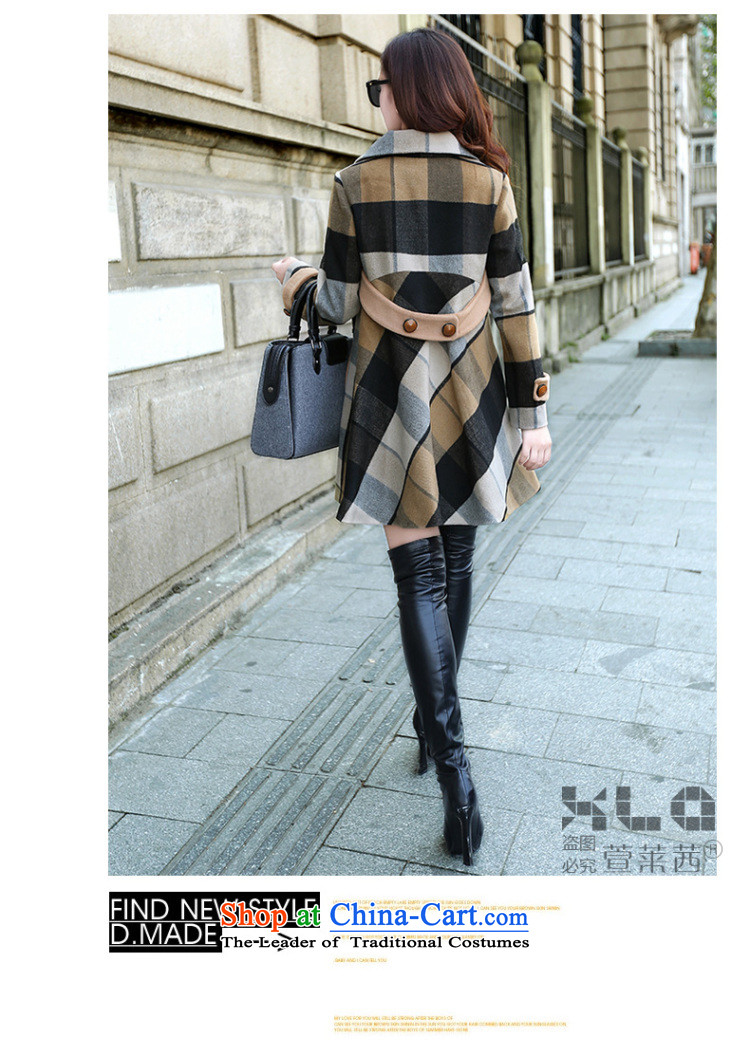 Xuan, Mrs Ure 2015 autumn and winter loose dovetail latticed wool coat in the medium to long term, what cloak video thin female picture color L photo, prices, brand platters! The elections are supplied in the national character of distribution, so action, buy now enjoy more preferential! As soon as possible.