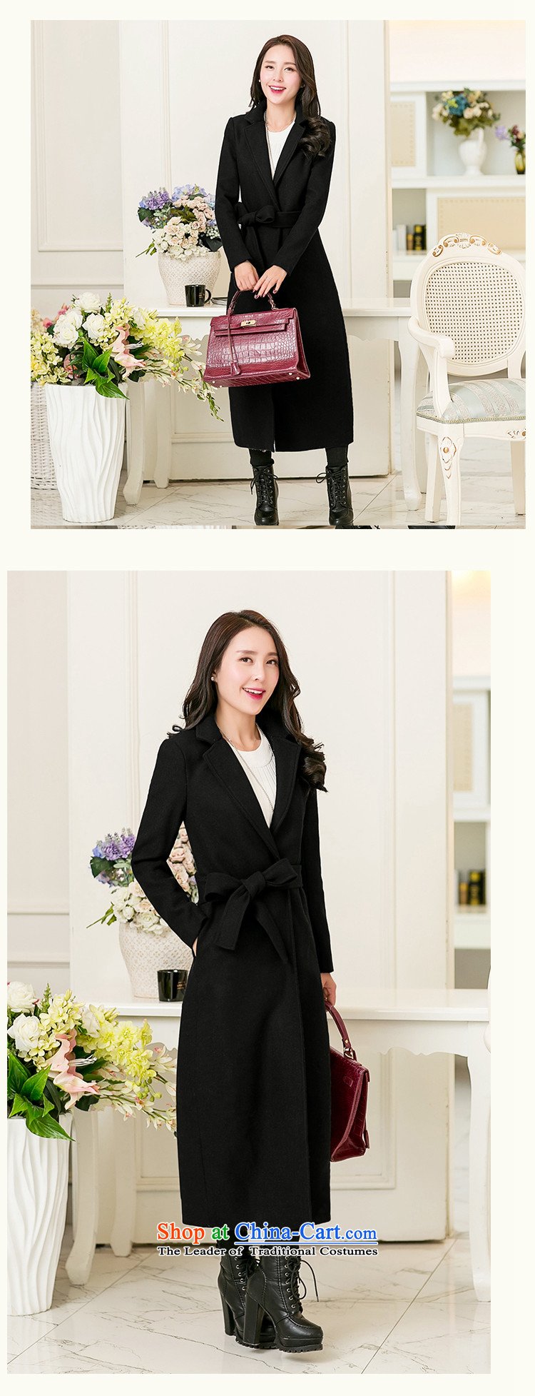 Wong Ting Nga long coats gross? female autumn and winter new women's loose side marker-Western gross a long coats of jacket black L picture, prices, brand platters! The elections are supplied in the national character of distribution, so action, buy now enjoy more preferential! As soon as possible.