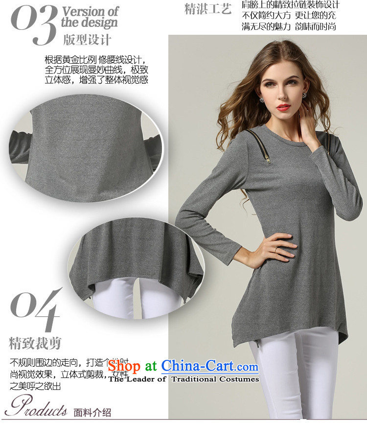 The Ni dream new) Autumn 2015 Europe to increase women's code thick mm zipper decor. Long knitting sweater knit sweater s1151 forming the black XXL picture, prices, brand platters! The elections are supplied in the national character of distribution, so action, buy now enjoy more preferential! As soon as possible.