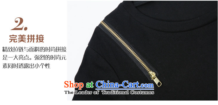The Ni dream new) Autumn 2015 Europe to increase women's code thick mm zipper decor. Long knitting sweater knit sweater s1151 forming the black XXL picture, prices, brand platters! The elections are supplied in the national character of distribution, so action, buy now enjoy more preferential! As soon as possible.