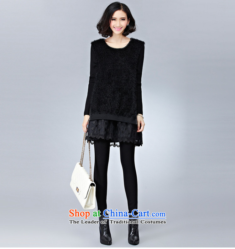 The Eternal-soo to xl women's dresses thick sister 2015 autumn and winter new product version Korea gross spell long-sleeved expertise Salah Suheimat mm thick, Hin thin solid black skirt 2XL Photo, prices, brand platters! The elections are supplied in the national character of distribution, so action, buy now enjoy more preferential! As soon as possible.