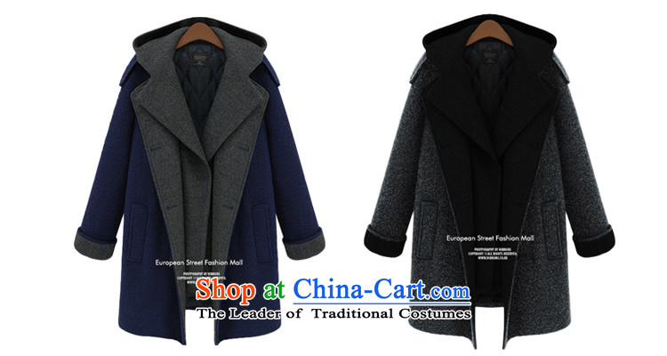 The speaker of the larger women's Gross Gross Jacket coat??? the fleece of the girl child in the long autumn and winter version of large numbers of Sau San Korea Women's jacket new 98178 3XL Blue Photo, prices, brand platters! The elections are supplied in the national character of distribution, so action, buy now enjoy more preferential! As soon as possible.