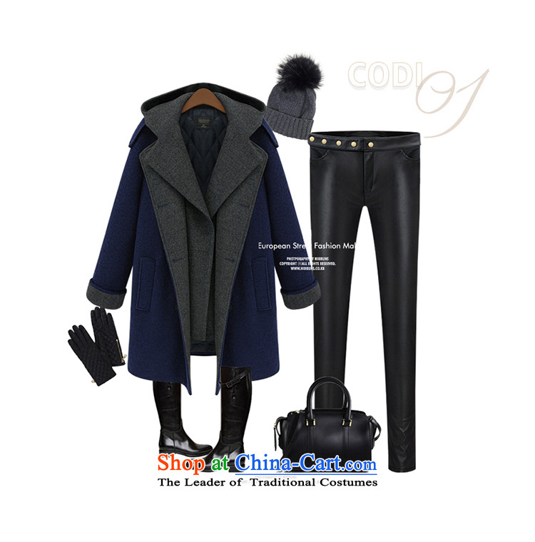 The speaker of the larger women's Gross Gross Jacket coat??? the fleece of the girl child in the long autumn and winter version of large numbers of Sau San Korea Women's jacket new 98178 3XL Blue Photo, prices, brand platters! The elections are supplied in the national character of distribution, so action, buy now enjoy more preferential! As soon as possible.