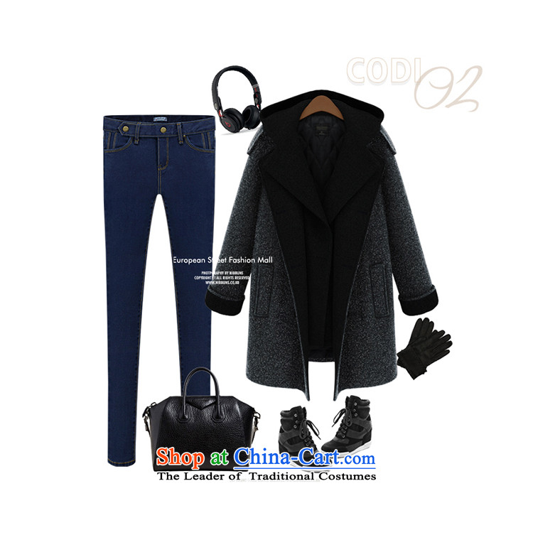 The speaker of the larger women's Gross Gross Jacket coat??? the fleece of the girl child in the long autumn and winter version of large numbers of Sau San Korea Women's jacket new 98178 3XL Blue Photo, prices, brand platters! The elections are supplied in the national character of distribution, so action, buy now enjoy more preferential! As soon as possible.