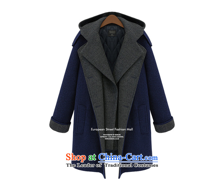 The speaker of the larger women's Gross Gross Jacket coat??? the fleece of the girl child in the long autumn and winter version of large numbers of Sau San Korea Women's jacket new 98178 3XL Blue Photo, prices, brand platters! The elections are supplied in the national character of distribution, so action, buy now enjoy more preferential! As soon as possible.