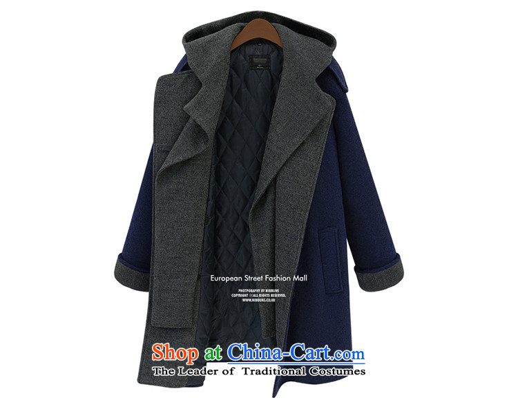 The speaker of the larger women's Gross Gross Jacket coat??? the fleece of the girl child in the long autumn and winter version of large numbers of Sau San Korea Women's jacket new 98178 3XL Blue Photo, prices, brand platters! The elections are supplied in the national character of distribution, so action, buy now enjoy more preferential! As soon as possible.