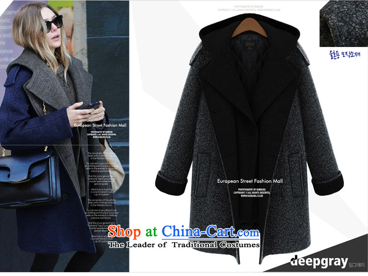 The speaker of the larger women's Gross Gross Jacket coat??? the fleece of the girl child in the long autumn and winter version of large numbers of Sau San Korea Women's jacket new 98178 3XL Blue Photo, prices, brand platters! The elections are supplied in the national character of distribution, so action, buy now enjoy more preferential! As soon as possible.