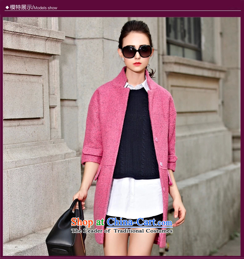 Yi so that young women 2015 gross jacket for autumn and winter by women's clothes in Europe and the Big stylish long thick Cashmere wool coat purple L pictures?, prices, brand platters! The elections are supplied in the national character of distribution, so action, buy now enjoy more preferential! As soon as possible.