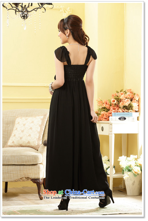 2015 XL Female dress thick sister stylish dinner appointment new black shoulder thin waist-long wedding dresses and sisters heavy industry dresses champagne can reference the chest or advice option customer service pictures, prices, brand platters! The elections are supplied in the national character of distribution, so action, buy now enjoy more preferential! As soon as possible.