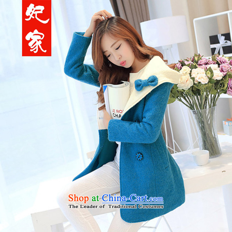Princess Furniture for winter new Korean Joint Cap gross butted? long double-a wool coat jacket female BURGANDY M Princess Furniture , , , shopping on the Internet
