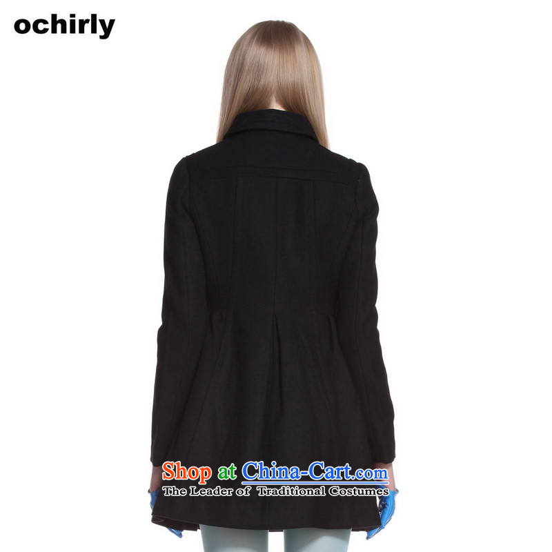 The new Europe, ochirly female winter clothing in long loose Top Loin of wool overcoats 1124342240? 090 S, Europe, the black (ochirly) , , , shopping on the Internet