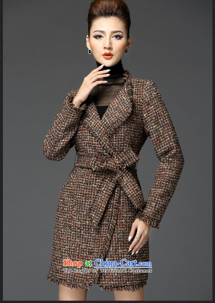Meath Yang Mei 2015 winter clothing covered by the new small-wind gross Foutune of coats in this long wool wind jacket female brown S picture, prices, brand platters! The elections are supplied in the national character of distribution, so action, buy now enjoy more preferential! As soon as possible.