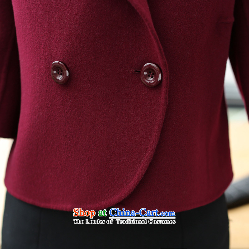 Even the new 2015 winter clothing Korean small Heung-double-coats female W8987 gross? red , L, even SHIJING () , , , shopping on the Internet