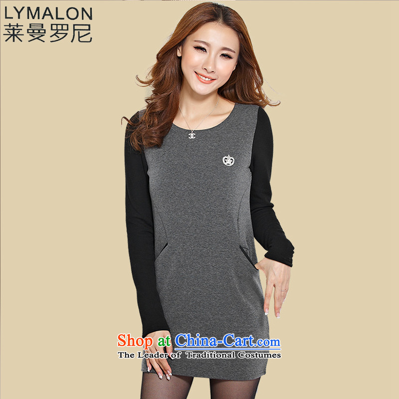 The lymalon Lehmann 2015 Fall/Winter Collections new Korean version of large numbers of ladies wear shirts thickened the lint-free long sweater 1176 wine red XXXXL, Lehmann Ronnie (LYMALON) , , , shopping on the Internet
