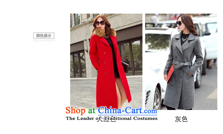 Even the new 2015 winter clothing Korean wool, Sau San reverse collar double-coats female W1788 gross? Gray L lint for pictures, prices, brand platters! The elections are supplied in the national character of distribution, so action, buy now enjoy more preferential! As soon as possible.