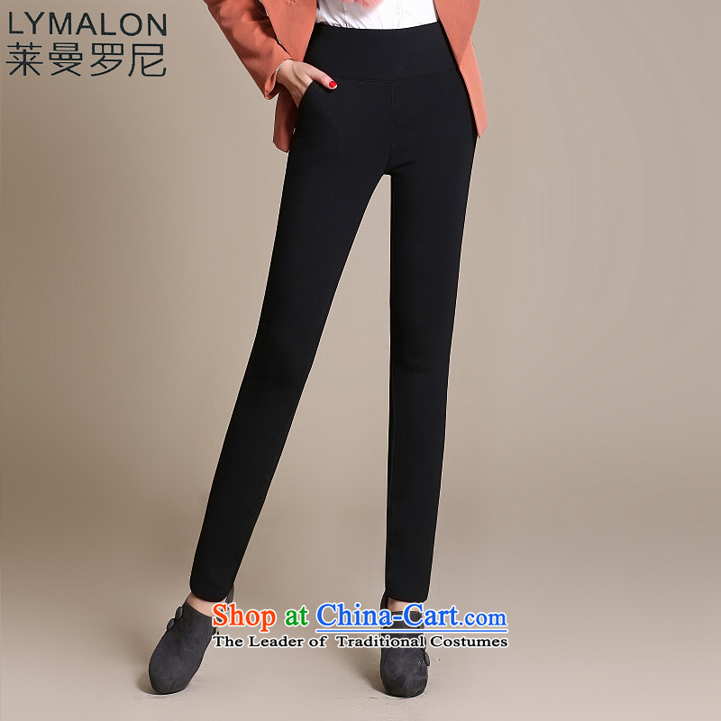 The lymalon2015 Lehmann Fall/Winter Collections for larger women plus lint-free cotton stretch pencil trousers thick video thin warm castor pants 2034 Royal Blue XXXL, Lehmann Ronnie (LYMALON) , , , shopping on the Internet
