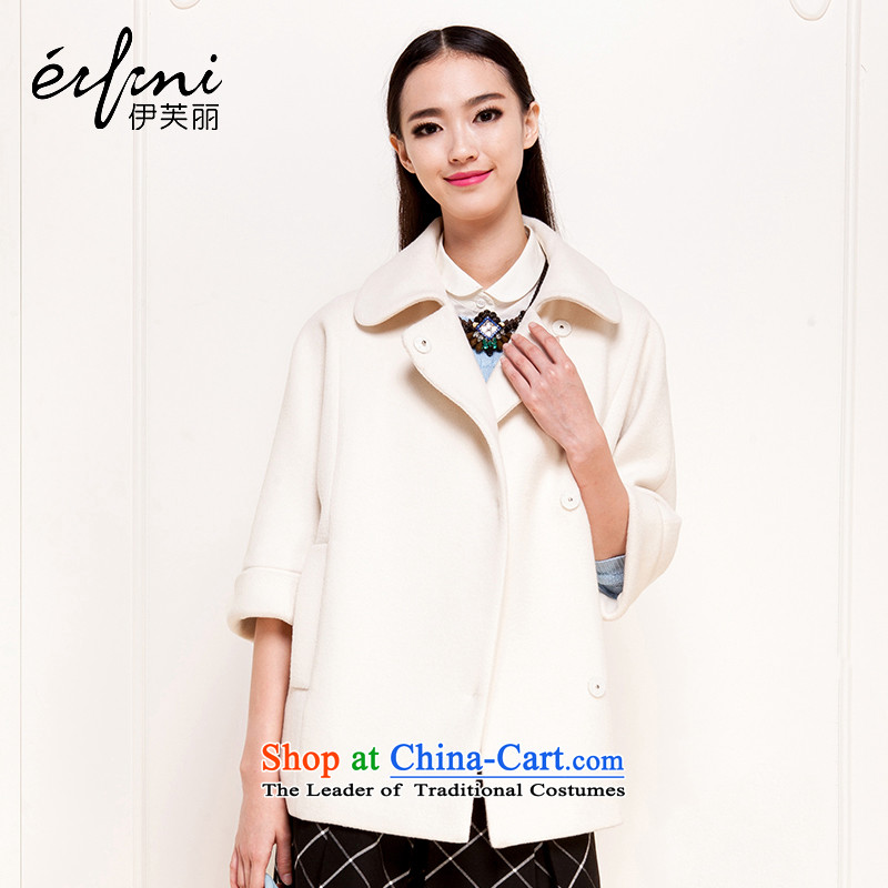 El Boothroyd 2015 winter clothing new seven long-sleeved blouses, woolen coat gross 6481017604 jacket? m White?M