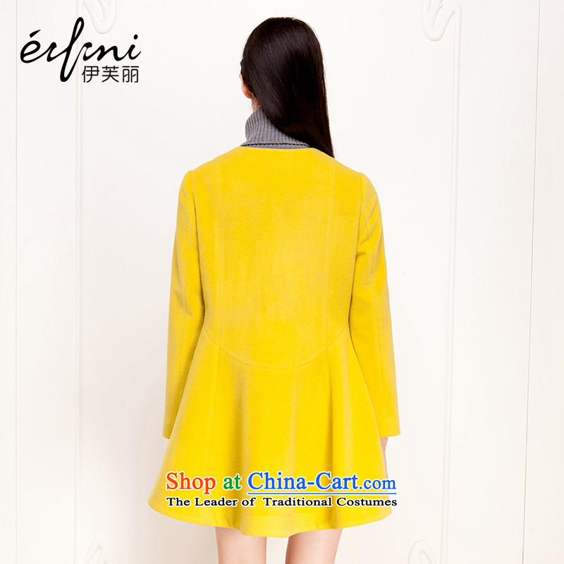 El Boothroyd 2015 winter clothing new long-sleeved washable wool coat?? jacket female 6481047536 gross light yellow , L, of Lai (eifini) , , , shopping on the Internet