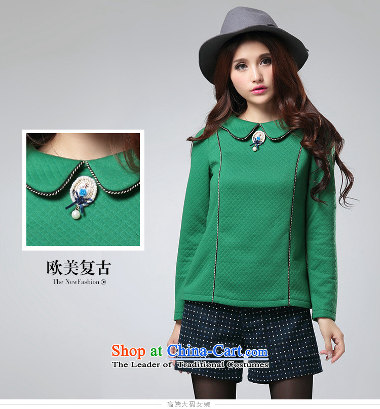 As for thick MM autumn and winter new larger female Korean lady video thin to king long-sleeved T-shirt, green L pictures, 2,399 price, brand platters! The elections are supplied in the national character of distribution, so action, buy now enjoy more preferential! As soon as possible.