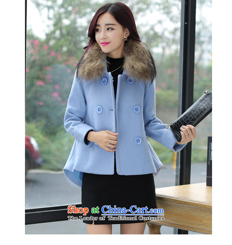 Even the new 2015 winter clothing Korean double-minimalistic beauty short of the amount so Coat W8983 light violet lint for L picture, prices, brand platters! The elections are supplied in the national character of distribution, so action, buy now enjoy more preferential! As soon as possible.