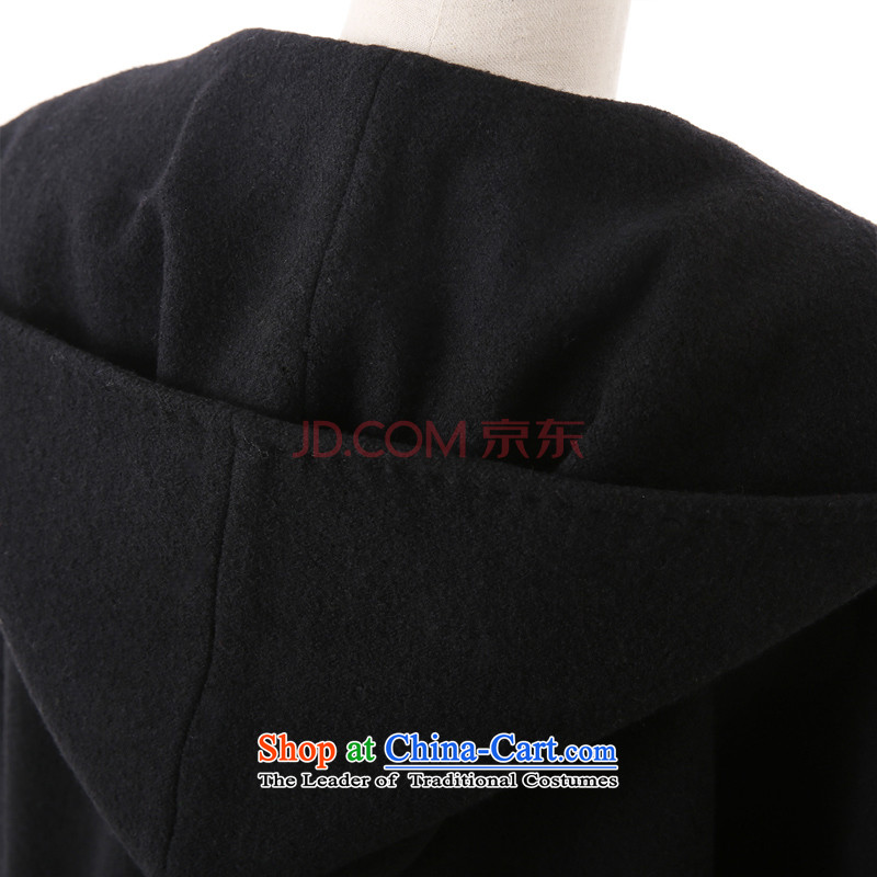 Mirror FUN Beads-pin hood short black overcoat M aristocratic Fong (MIRROR).... FUN shopping on the Internet