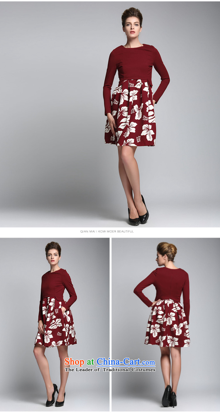 The former Yugoslavia Migdal Code women 2015 Autumn replacing the new mm thick and stylish high-rise two kits dresses 951101822  3XL red picture, prices, brand platters! The elections are supplied in the national character of distribution, so action, buy now enjoy more preferential! As soon as possible.