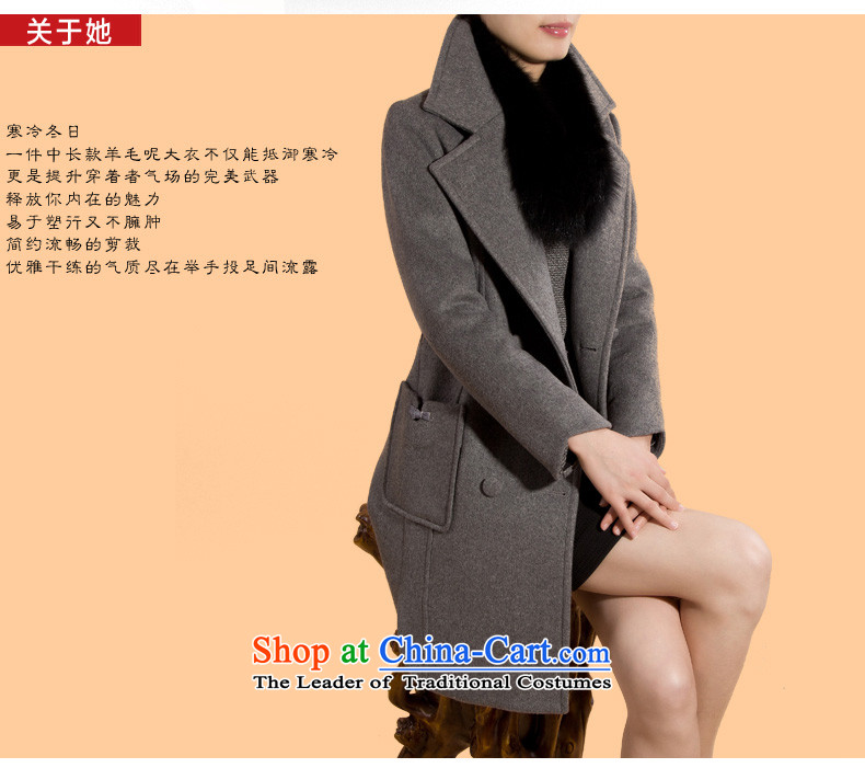 Also a NEW 2015 autumn and winter temperament thick wool coat girl in long?) double-sided woolen coat gross? coats female original design reed -Release M gray large proposed a small number of pictures, prices, brand platters! The elections are supplied in the national character of distribution, so action, buy now enjoy more preferential! As soon as possible.