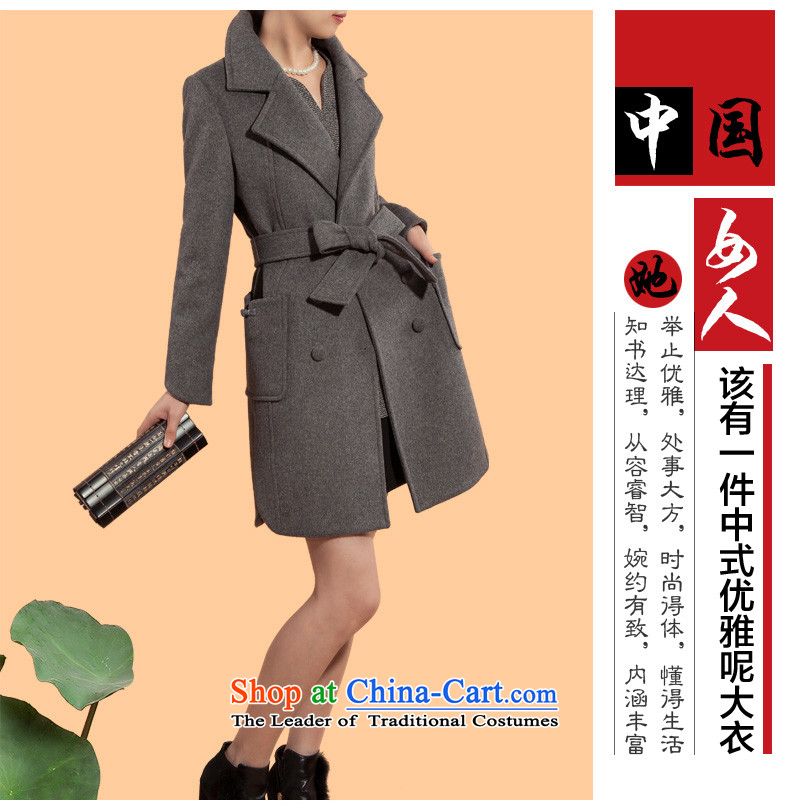Also a NEW 2015 autumn and winter temperament thick wool coat girl in long?) double-sided woolen coat gross? coats female original design reed -Release M gray large proposed a small number of pictures, prices, brand platters! The elections are supplied in the national character of distribution, so action, buy now enjoy more preferential! As soon as possible.
