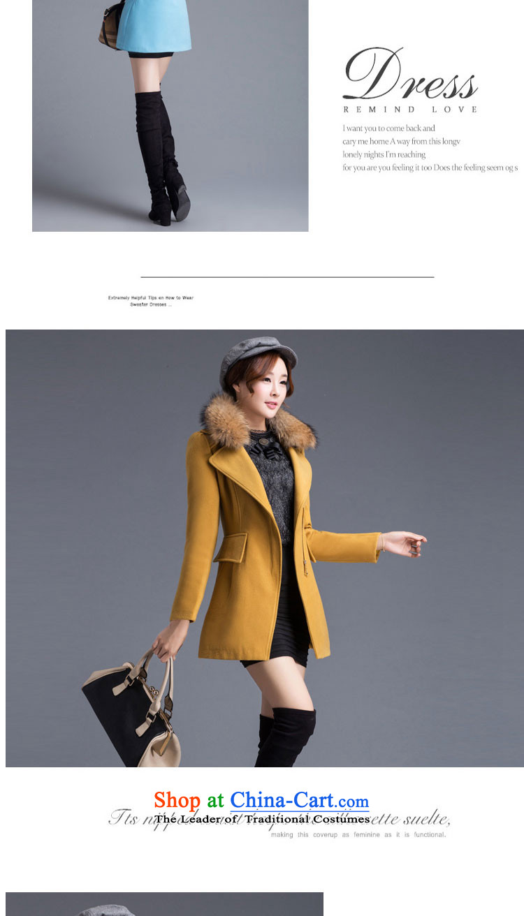 Lauder Xuan statement? female COAT 2015 gross autumn and winter female new Korean version in Sau San long coats)? jacket female 1020 Red L picture, prices, brand platters! The elections are supplied in the national character of distribution, so action, buy now enjoy more preferential! As soon as possible.