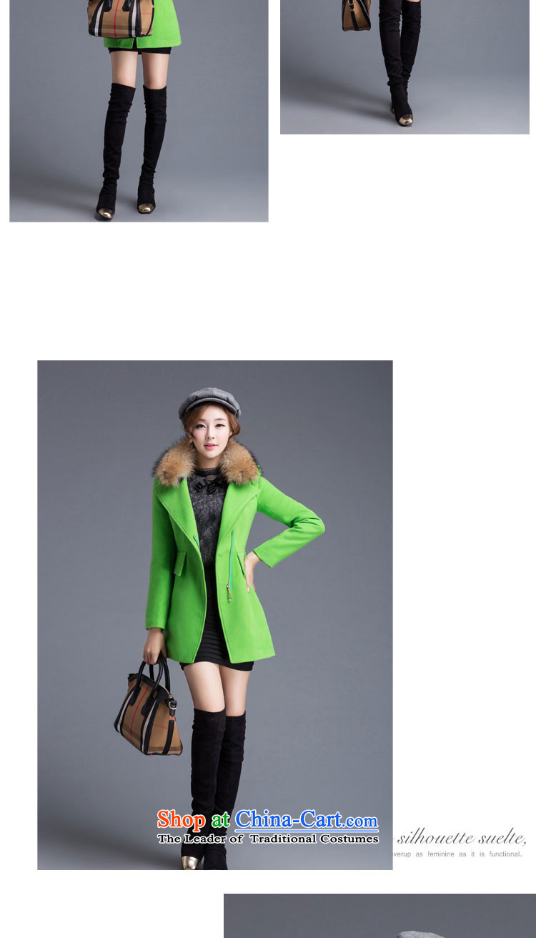 Lauder Xuan statement? female COAT 2015 gross autumn and winter female new Korean version in Sau San long coats)? jacket female 1020 Red L picture, prices, brand platters! The elections are supplied in the national character of distribution, so action, buy now enjoy more preferential! As soon as possible.