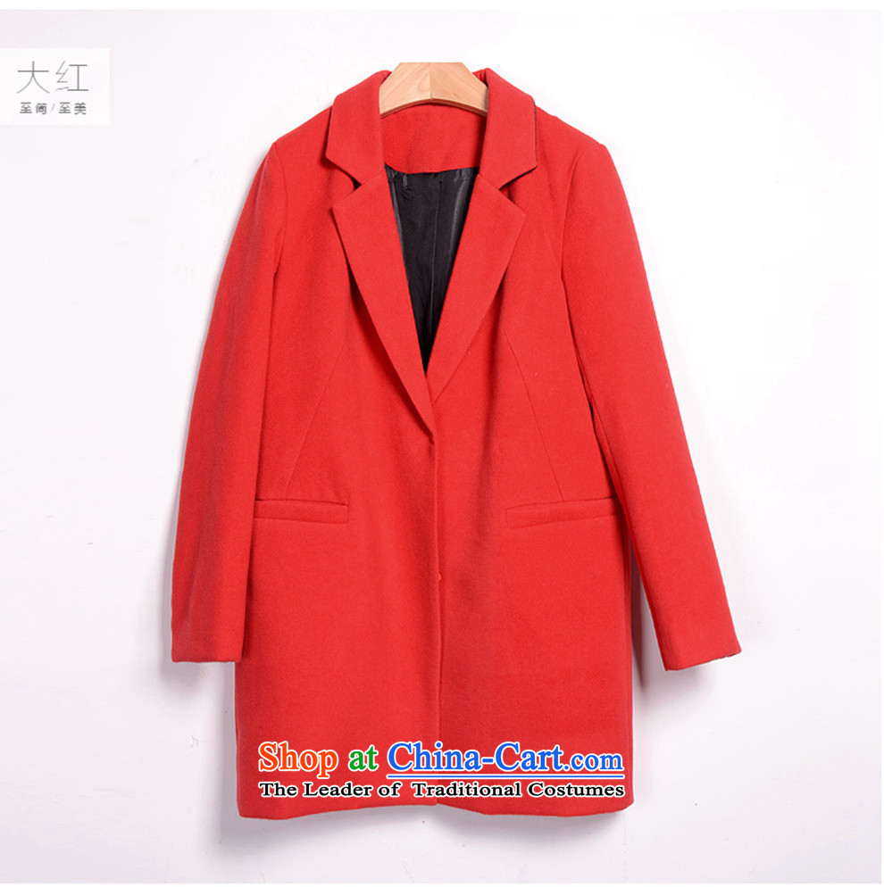 The Pak Asia gross? female Korean jacket for autumn and winter in the long hair of Sau San? female in the red cloak M picture, prices, brand platters! The elections are supplied in the national character of distribution, so action, buy now enjoy more preferential! As soon as possible.