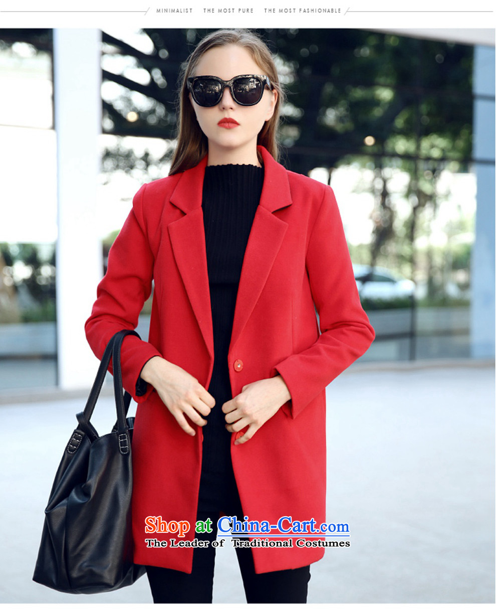 The Pak Asia gross? female Korean jacket for autumn and winter in the long hair of Sau San? female in the red cloak M picture, prices, brand platters! The elections are supplied in the national character of distribution, so action, buy now enjoy more preferential! As soon as possible.