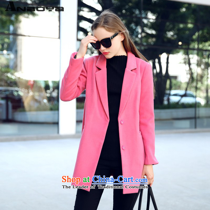 The Pak Asia gross? female Korean jacket for autumn and winter in the long hair of Sau San? female in the red cloakM