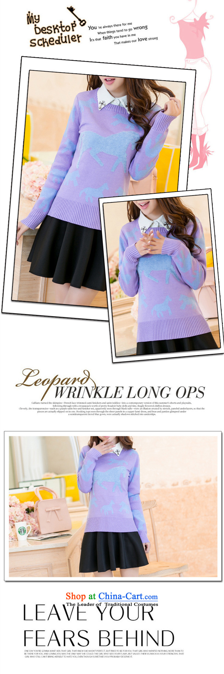 2015 Fall/Winter Collections Zz&ff new to increase women's code thick MM loose video thin knitwear sweater female 200 catties a light purple XXXL( recommendations 165-200 catty) Picture, prices, brand platters! The elections are supplied in the national character of distribution, so action, buy now enjoy more preferential! As soon as possible.