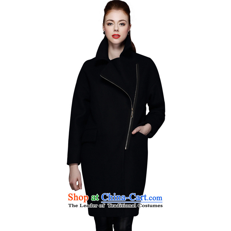 Marguerite Hsichih maxchic 2015 Autumn and Winter Female Plug-rotator cuff loose ends in-long hair? 13652 coats, black , Marguerite Hsichih Parliamentary services (maxchic) , , , shopping on the Internet