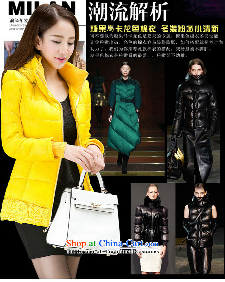 To better C.O.D. 2014 autumn and winter new products lace thick warm female Korean version of long-sleeved to increase women who are video decode thin thick feather cotton coat black 6XL code suitable for 220 catties picture, prices, brand platters! The elections are supplied in the national character of distribution, so action, buy now enjoy more preferential! As soon as possible.