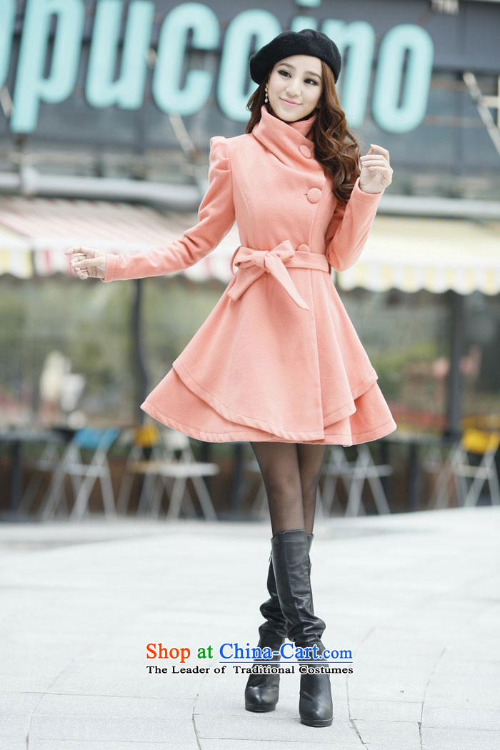 The 2014 autumn and winter coats won? the new version? jacket Women Ms. gross in long-coats of Sau San Connie (sent belts) beauty 1272 pink M picture, prices, brand platters! The elections are supplied in the national character of distribution, so action, buy now enjoy more preferential! As soon as possible.