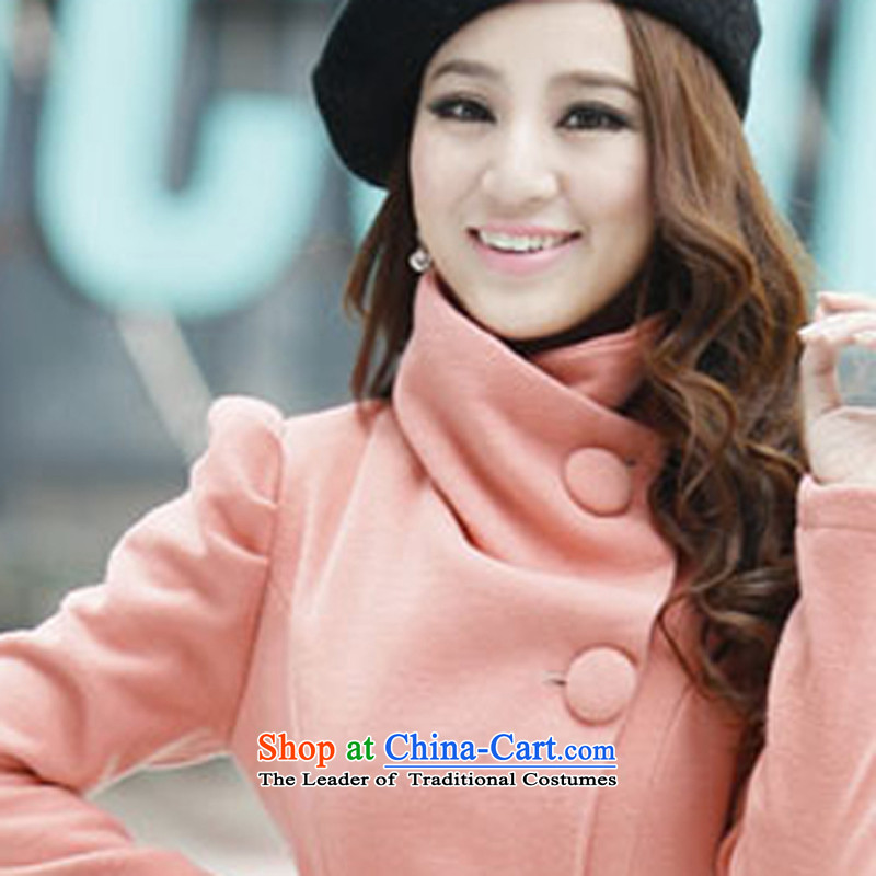 The 2014 autumn and winter coats won? the new version? jacket Women Ms. gross in long-coats of Sau San Connie (sent belts) beauty , 1272 M, Pink (meisiyi) , , , shopping on the Internet
