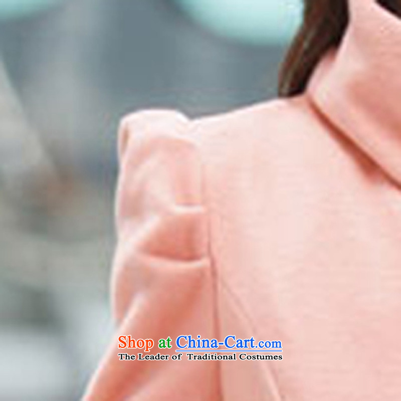 The 2014 autumn and winter coats won? the new version? jacket Women Ms. gross in long-coats of Sau San Connie (sent belts) beauty , 1272 M, Pink (meisiyi) , , , shopping on the Internet