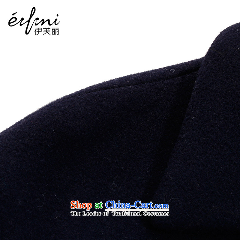 El Boothroyd 2015 winter clothing new Korean spelling color lapel gross? overcoat female 6481227890 navy blue , L, Evelyn eifini lai () , , , shopping on the Internet