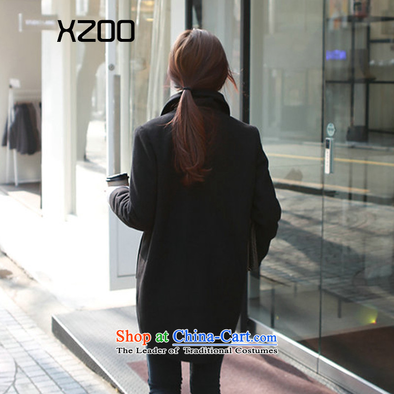 Xzoo2015 winter clothing new Korean double-jacket coat? female gross 8308-1 8308-1 black m,xzoo,,, shopping on the Internet