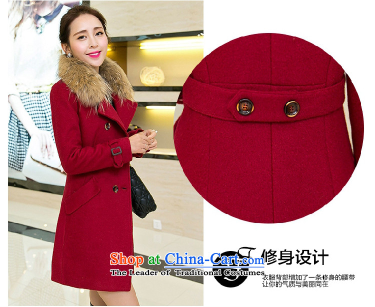 Ms Audrey EU HIV better 2015 Fall/Winter Collections of Korean version of Sau San over the medium to longer term for women?? jacket coat, gross 80489 RED M picture, prices, brand platters! The elections are supplied in the national character of distribution, so action, buy now enjoy more preferential! As soon as possible.