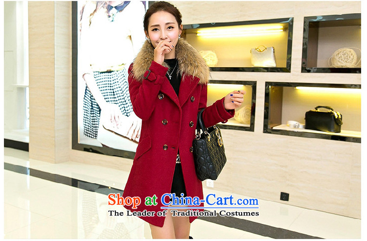 Ms Audrey EU HIV better 2015 Fall/Winter Collections of Korean version of Sau San over the medium to longer term for women?? jacket coat, gross 80489 RED M picture, prices, brand platters! The elections are supplied in the national character of distribution, so action, buy now enjoy more preferential! As soon as possible.