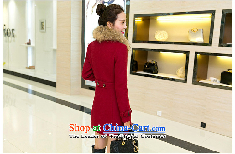 Ms Audrey EU HIV better 2015 Fall/Winter Collections of Korean version of Sau San over the medium to longer term for women?? jacket coat, gross 80489 RED M picture, prices, brand platters! The elections are supplied in the national character of distribution, so action, buy now enjoy more preferential! As soon as possible.