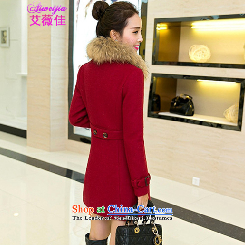 Ms Audrey EU HIV better 2015 Fall/Winter Collections of Korean version of Sau San over the medium to longer term for women?? jacket coat, gross 80489 Red M MS AUDREY EU (aiweijia hiv) , , , shopping on the Internet