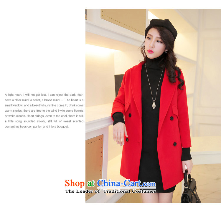 The 2015 season Tsat autumn and winter new European site fine wool coat is thick need pocket Korean red overcoat quality? L picture, prices, brand platters! The elections are supplied in the national character of distribution, so action, buy now enjoy more preferential! As soon as possible.
